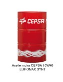 Aceite motor CEPSA 10W40 EUROMAX SYNT 208 Litros