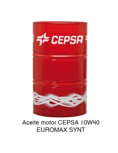 Aceite motor CEPSA 10W40 EUROMAX SYNT 208 Litros
