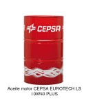 Aceite motor CEPSA EUROTECH LS 10W40 PLUS 208 Litros