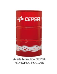 Aceite hidráulico CEPSA HIDROPOC POCLAIN 208 Litros