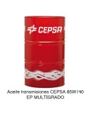 Aceite transmisiones CEPSA 85W140 EP MULTIGRADO 208 Litros