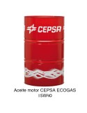 Aceite motor CEPSA ECOGAS 15W40 208 Litros