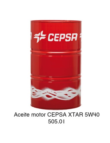Aceite motor CEPSA XTAR 5W40 505.01 208 Litros
