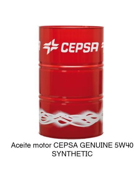 Aceite motor CEPSA GENUINE 5W40 SYNTHETIC 208 Litros Aceite motor CEPSA GENUINE 5W40 SYNTHETIC 208 Litros