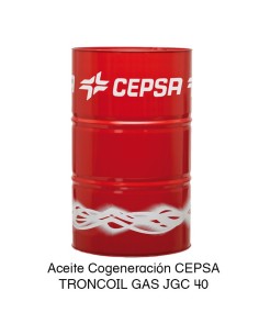 Aceite Cogeneración CEPSA TRONCOIL GAS JGC 40 208 Litros