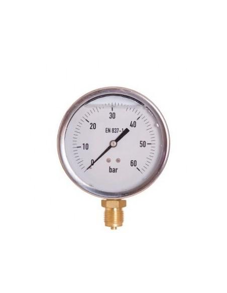 Manómetro Glicerina Inoxidable 100 mm 0-60 bar Manómetro Glicerina Inoxidable 100 mm 0-60 bar