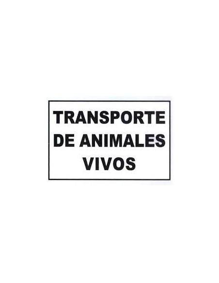 Placa Transporte de Animales Vivos Placa Transporte de Animales Vivos