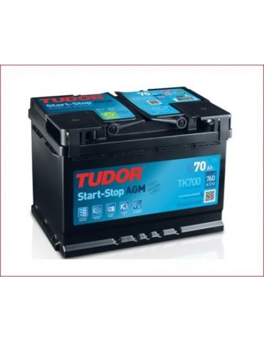 Batería START&STOP AGM TUDOR TK700