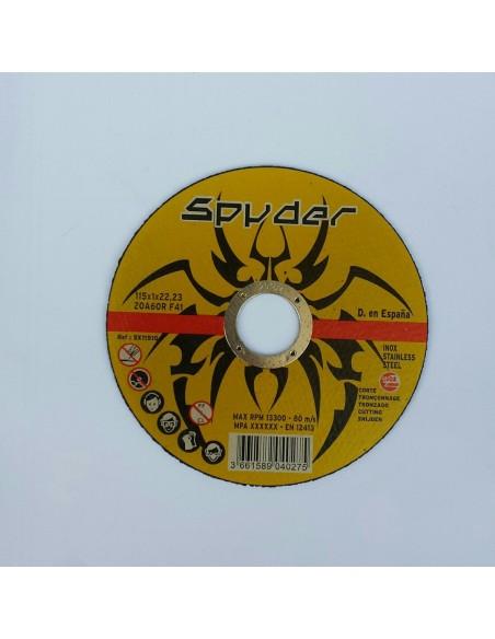 Disco de Corte Inoxidable SPYDER 25 Unidades